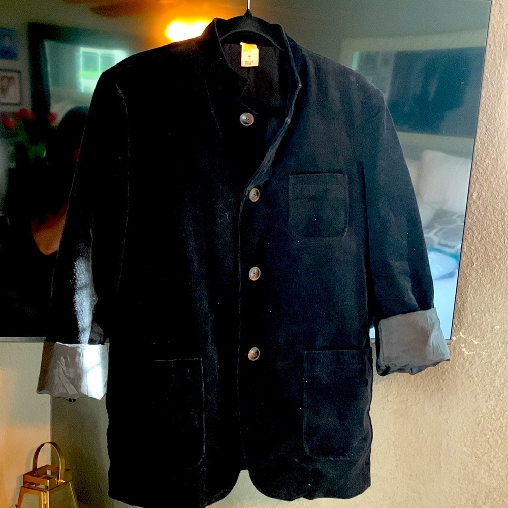 Black corduroy blazer medium